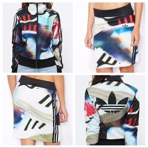 ADIDAS SHOE CHAOS JACKET & MATCHING 3 STRIPE SKIRT never worn jacket size small